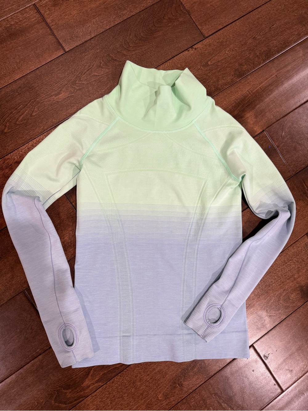 Ivivva Mint Green Long Sleeve Mock Neck Pullover (lululemon for girls)